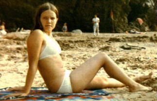 Sue on beach